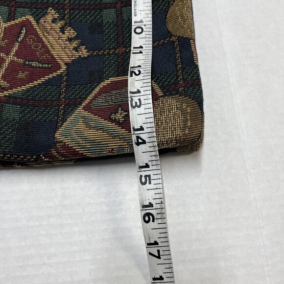 Vintage Dee Dee Design Golf Accessor Bag‎ Blue Plaid Tapestry Two Sided - Picture 8 of 12